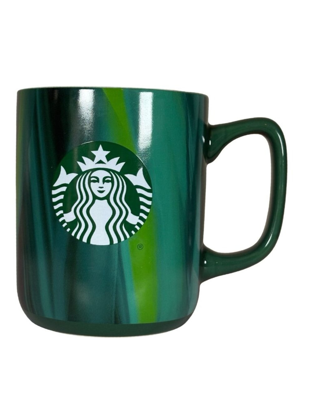 Starbucks 2022 Green Swirl 15 oz Collectible Coffee Mug